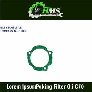 Paking Filter Oli C70 - Gasket Packing Perpak Filter Oil Pomp Pump Cap Rotor Pompa Oli Honda C 70