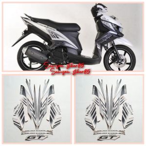 stiker striping motor yamaha XEON GT 125 2014 PUTIH LIST BODY STANDAR BERKUALITAS