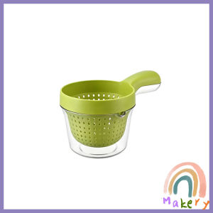Dual Layer Handheld Drain Colander Portable Fruit Vegetable Washing Basket Kitchen Strainer Bowl