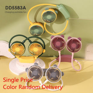 【SG READY STOCK】 Fan Portable 风扇便携式 New Mini Bladeless Neck 2400mAh USB Rechargeable Fan Mute Sports Fans for Home Outdoor Ventilador Portatil Abanicos