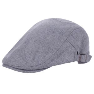 HULEQQI Màu sắc đồng nhất Mũ beret cổ điển Có thể điều chỉnh Họa sĩ Mũ lưỡi trai phẳng Thường ngày Mũ Forward Mũ lưỡi trai Nam giới