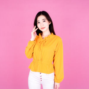 ALISA - Blouse Mikela Fashion Wanita - Wanita Bahan Crepe