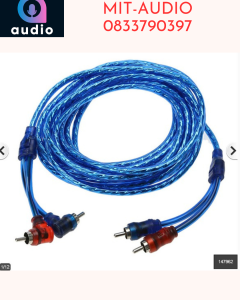 Dây Cáp AV Âm Thanh 4 Đầu Bông Sen - Dây RCA chiều dài dây các loại  Cho Loa Sub Xe Hơi chất lượng cao. giá 1 cái