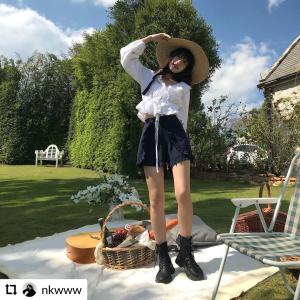 Tinytreetown - Big ribbon sun straw hat