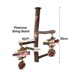 🇸🇬 Parrot Standing Perch Natural Wood Perches Pet Budgie Toy