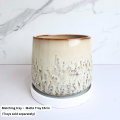 The Leaferie Eggum plant pots. Ceramic flowerpot . flowerpots . flower pot . planter . planters. 