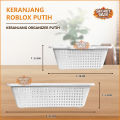 KERANJANG ROBLOX PUTIH - Keranjang Serbaguna Organizer / Box Container / Kotak Penyimpanan. 