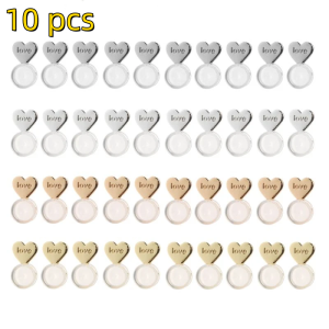 10 pcs Heart Love Magic Earring Lifters Earring Lifts Backs Adjustable Earring Nuts Hypoallergenic Ear Lobe Support New
