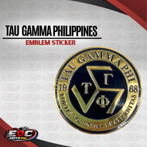 EM Tau Gamma Phi Bendable Emblem for Motorcycles