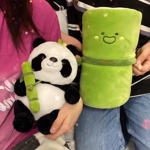 BEIBEI Dễ thương Bông PP Búp bê plushie 2 trong 1 Nước Mắt Đồ chơi nhồi bông Đồ chơi nhồi bông hình gấu trúc 2 trong 1 Búp bê gấu trúc nhồi bông Gối gấu trúc vải lông Đồ chơi mềm