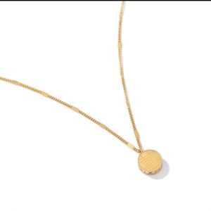 Kalung Titanium Wanita Anti Karat Selamanya / Kalung Titanium Plus Liontin Bulat Aksesoris Perhiasan