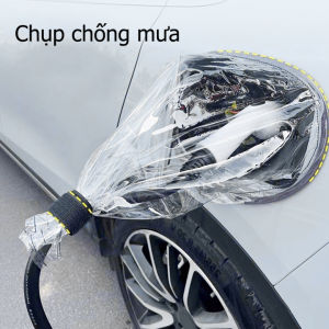 CHỤP CHỐNG MƯA SẠC XE ĐIỆN TỪ TÍNH – BẢO VỆ AN TOÀN SẠC NGOÀI TRỜI KHÔNG LO ƯỚT NHỰA TRONG SUỐT 25CM