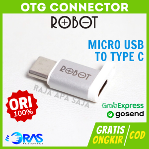 Konektor OTG Micro USB To Type C - Sambungan Conector OTG Micro Ke Tipe C HP Android Konverter Connector Adaptor Adapter Kabel Data [OTG 02]