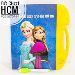 [VỪA HỌC VỪA CHƠI] Đồ chơi trẻ em sách nói điện tử song ngữ Anh Việt giúp bé học chữ số các loại hình con vật xe mô hình cho bé thích Elsa Anna Spider Man
