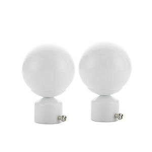 RGFV 22/28mm Durable Household Round Iron Curtain Rods Head Curtain Rods Ends Caps Curtain Accessories Roman Rod Head