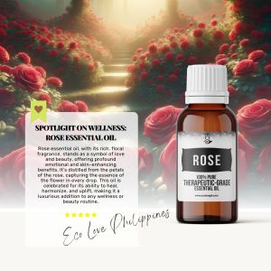 Eco Premium Rose Essential Oil 100% Pure Therapeutic Grade Steam Distilled 100% Pure Vegan Aromatherapy