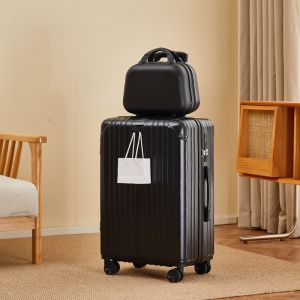 FS168 Koper 2 in 1 koper 24 inch 22 inch Kabin Bagasi tas koper besar anak perempuan 20 inch Beauty Case koper Mini 14 Inch