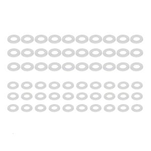 60x White Nylon Shims Door Hinge Spacers Furniture Assembly Parts High Quality For Engineers And Hobbyists Alike
