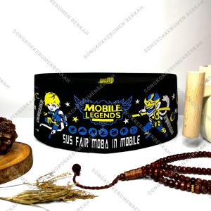 SONGKOK PECI KOPIAH ANAK KARAKTER ANAK ML MOBILE LEGENDS