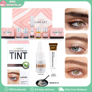 ICONSIGN Eyelash Eyebrow Lash Lift Kit Perm-Set Eyebrow Tint Dye Waterproof BROW Enhancers for Dyeing Lash Lifting Keep 4-6 Weeks