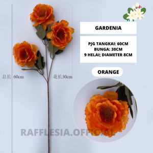 Artificial Flower Gardenia Bunga Palsu Plastik Artifisial Cabang Hias Dekorasi Pesta Rumah Buket Bouquet