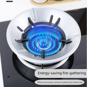 Windproof High Efficiency Gas Stove Energy Saving Cover Heat Insulation Pot Holder Wind Shield Brack Original Windproof Disk Windshield Bracket Universal Round Gas Saver Bracket Gas Burner Disk Wind Proof Energy Heat Insulation Pot Holder
