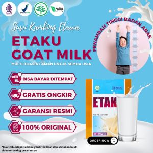 Susu Penambah Tinggi Badan Anak Umur 2 3 4 5 6 7 8 9 Tahun - Peninggi Badan Anak - Pencerdas Otak Buah Hati - Walatra Etaku Goat Milk Bukan SKY GOMARS ETAWALIN