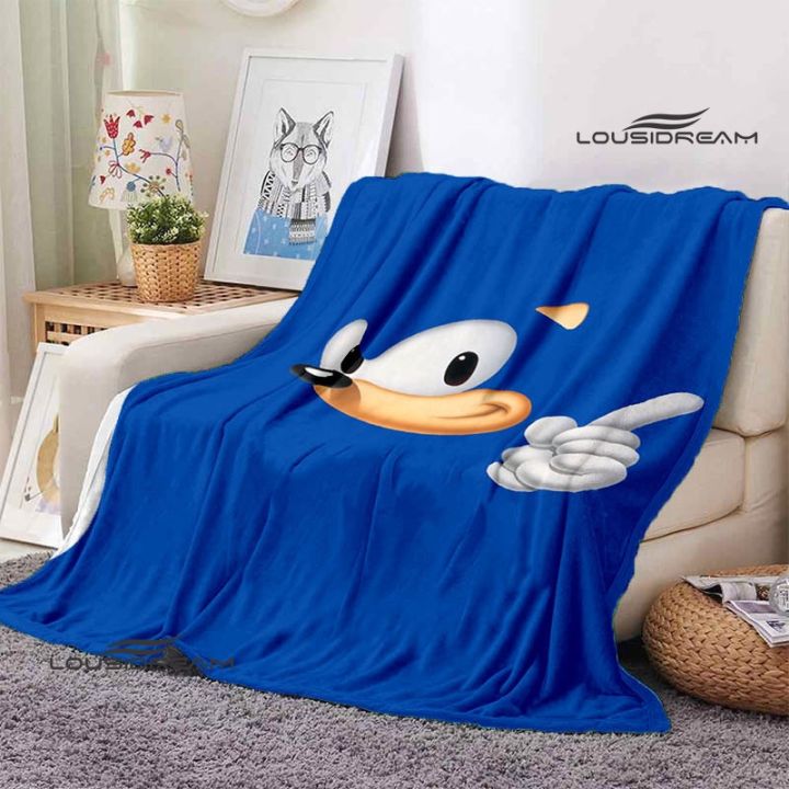 Sonic Cartoon Blanket Kids Warm Blanket Soft and Comfortable Blanket High Quality Flannel Blanket Home Travel Blanket Lazada Singapore