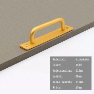 128/192mm Door Handle Balcony Bedroom Door Grab Bar Suitable Sliding Barn Closet Sheds Fence