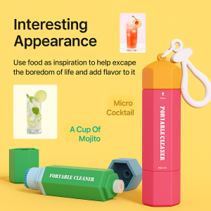 Double Ended Quick Drying Stain Remover For Hot Pot Oil Stains Plant Enzyme Formula For Emergency Portable Stain Remover