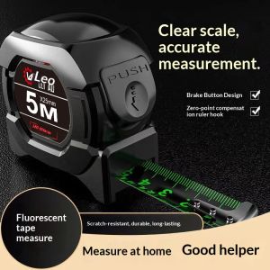 อุปกรณ์วัดเทปฟลูออเรสเซนต์ความแม่นยำสูงพร้อมกลไกการล็อคเองสำหรับใช้ในบ้านและในการก่อสร้าง