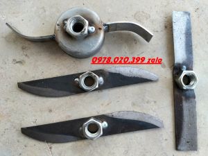 Dao gắn máy băm rau bèo gồm 4 chi tiết