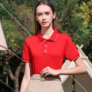 INSVUG Ladies 100% Cotton Polo Shirt Collection Honeycomb Short Sleeves for Women