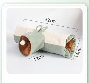 Collapsible Pet Tunnel 3 Way Play Toy Tube Fun for Rabbits chinchillaTotoro guinea pig Kitten Cat Toy accossories