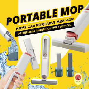 Alat Pel Pembersih Ruangan Rumah Mobil Home Car Portable Mop Mini Cleaning Tool Penghilang Kotoran Debu Menyerap Serap Air Minyak