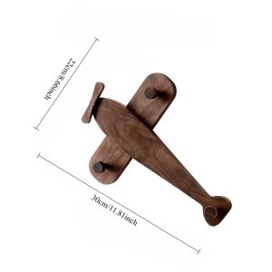 xpkQ Kids Coat Wall Hooks Wood Airplane-shaped Childrens Room Wall Mounted Hangers Backpack Hooks for Hanging Keys Towel Clothes R7Q2P