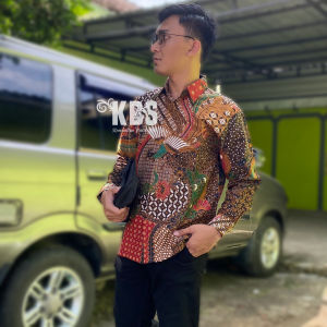 Baju Batik Pria Lengan Panjang Danurdara Inner Furing Katun Halus Premium