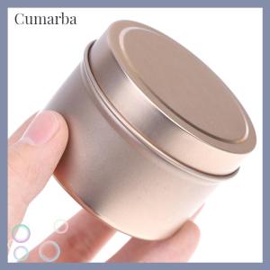 [Cumarba] DIY Round Candle Jars 4Oz Aluminum Tins With Lids Cosmetic Sample Containers Storage Organizer