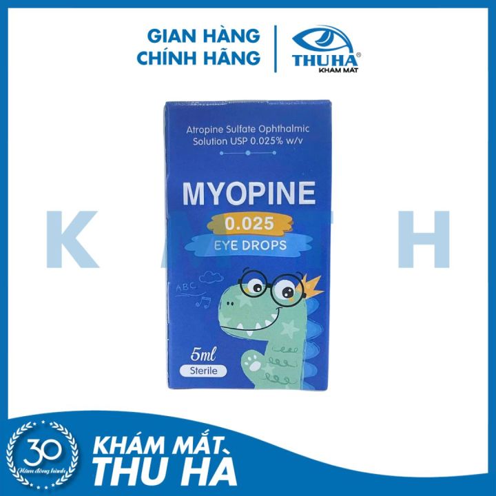 Dung dịch nhỏ mắt MYOPINE 0.025% - Hỗ trợ kiểm soát tiến triển cận