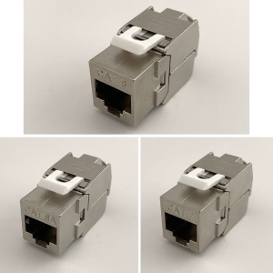 RJ45 Keystone toolless giắc cắm Keystone mô-đun đầy đủ bảo vệ hợp kim kẽm RJ45 ổ cắm để LSA chấm dứt Cat6/6A/7