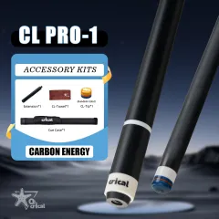 Crical]PRO 1 Carbon Fiber Pool Cue Stick With 12.5mm Tip Low Deflection Shaft For Billiard Cue Sticks CL Pro 1 2h