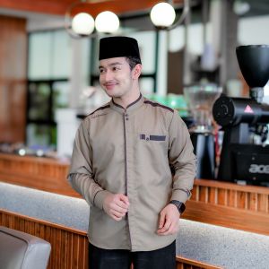 Kemeja Pria Dewasa El Rumi Lengan Panjang Motif Yisunsin Baju Koko Lengan Panjang Terbaru
