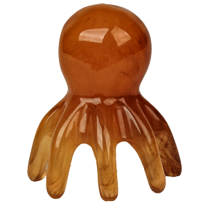 8 Claw Alat Pijet Kepala Bahan Resin Alami Pijat Kepala Refleksi Bentuk Gurita Alat Pemijit Kepala Alat Untuk Pijat Kepala