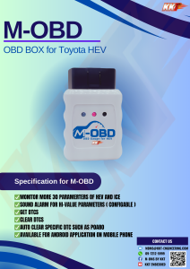 KKT M-OBD อุปกรณ์ อ่านค่าระบบควบคุมไฮบริด สำหรับรถไฮบริด Toyota