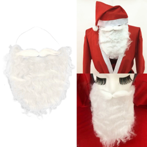 Christmas Santa Fake Beard Costume Halloween Mustache Costume Cosplay Costume Beard Festival Party Supplies Kids Adult