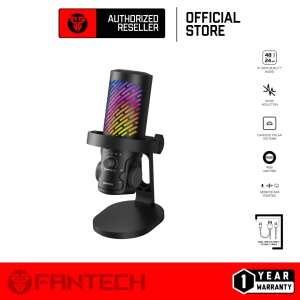 FANTECH MCX04 Leviosa Aura Live Professional Streaming Condenser Microphone For Windows MacOS Mobile & Tablet