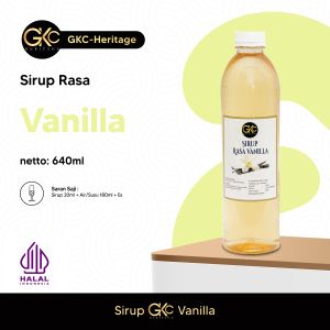 Sirup Vanilla / Vanilla Syrup Minuman Gkc Heritage 640ml