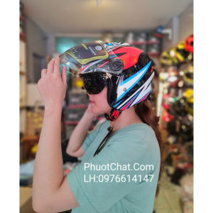 Mũ bảo hiểm 3/4 chính hãng Royal M668 tem hổ