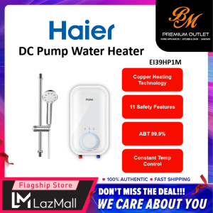 Haier DC Pump Water Heater with Safety Point & Shock Proof EI39HP1M(W)