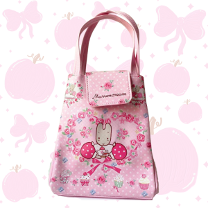 👜น้อยแต่มาก!✨กระเป๋าถือ ลายการ์ตูน วัสดุหนัง pu ด้านข้างมีกระดุม 2 ด้านสามารถปลดออกเพื่อขยายขนาด หรือเปลี่ยนทรงกระเป๋าได้ ด้านบนมีที่ปิดกระเป๋ากันของตกหล่น ขนาด 17×20×21 cm.